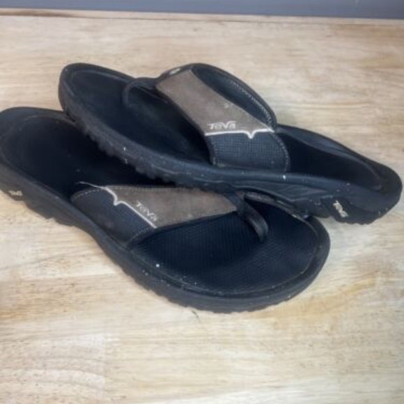 Men's Teva Flip Flop Sandals 4136 Brown Thongs US Size 11 - Picture 7 of 7